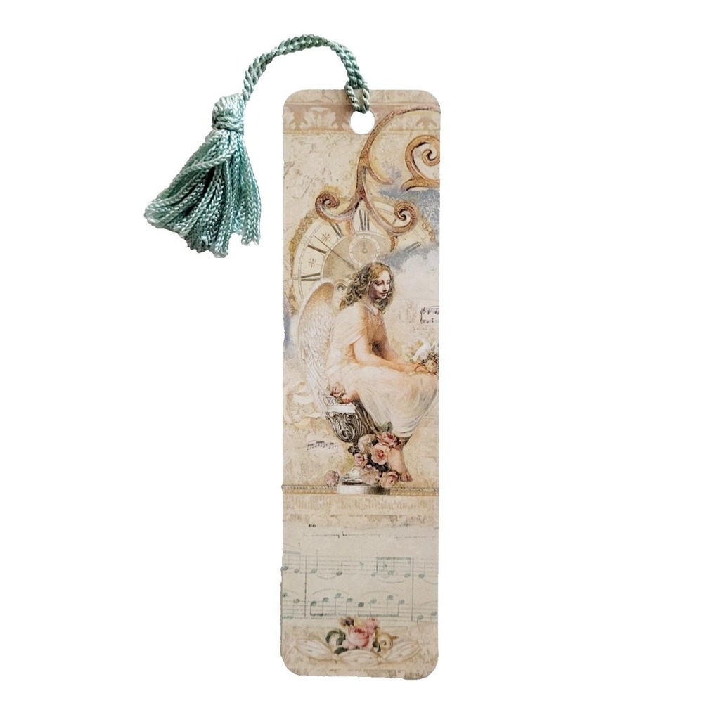 Vintage Y2K ethereal Angel Bookmark Elizabeth King Brownd 1999 Antioch TBM-18139